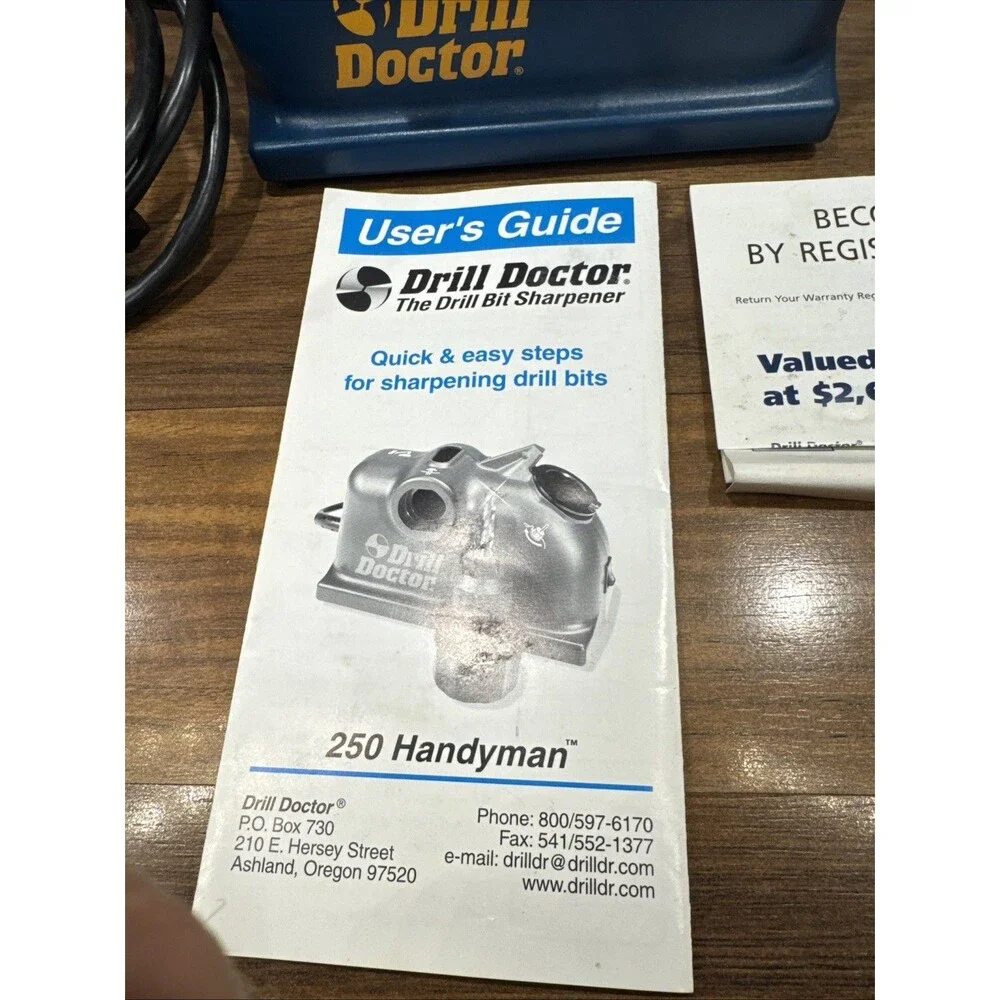 Drill Doctor Handyman 250 Drill Bit Sharpener Tested And Working In Original Box